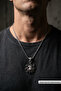 Eagle Biohazard Handcrafted Stainless Steel Chain Men's Necklace - 2