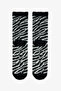 White Zebra Patterned Home Socket Socks - 2