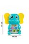 Educational Musical Elephant Toy Didactic Sound Blue Light - 6
