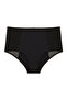 Beauty Mesh High Waist Black Slip Panties - 6