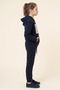 Girl's Tracksuit Set with Hood and Pockets - 2
