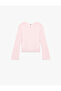 Crew Neck Long Sleeve Viscose Basic T-Shirt - 4