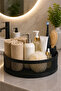 Elis Metal Basket 30 cm X 11 cm Bathroom Organizer Organizer Basket Towel Luxury Modern Stylish Design - 2