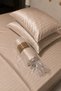 Striped Micro Satin Elastic Bed Sheet and Pillow Set Single and Double Size Shiny Soft Textured Fitted - 5
