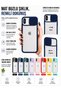 iPhone XS 6.5 Max Compatible Case Camera Slider Matte Back Surface Colorful Frame Lens Cover - 5
