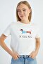 Dog Printed Crew Neck T-Shirt - 4