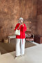 Tie-Up Summer Linen Kimono Bat Sleeve Oversize Women's Kimono Jacket Hijab Outerwear - 3