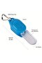 CR1220 Blue 5PC Mini LED Night Flashing Zipper Light Keychain Light Walk Dog Pet Child Schoolbag Bac - 6