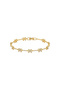Steel Gold Zircon Butterfly Bracelet