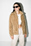 Women's Oversize Zippered Teddy Plush Cardigan - 8
