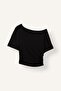 Loose Fit One Shoulder Short Sleeve T-Shirt H7189Ax26Sm