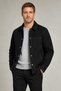 Men's Black Inner C Pocketed D Seam Detail O Oversized g Gabardine Jacket - 4