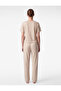 Comfortable Fit Crew Neck Short Sleeve Pajama Set - 4