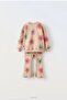 Girl's Tracksuit Set – Floral Print, “The Future Begins Today” Text, 3 Thread Ruffle Trim - 2