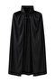 Black Color Collared Halloween Cape (Masquerade & Halloween Dracula Cape)