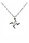 Unisex Necklace with Ninja Star (Shuriken) Figure – 60 cm Anime Jewelry with Metal Chain