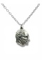 Mustafa Kemal Atatürk Silhouette Figured Unisex Necklace – Silver Color Metal Design