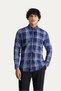Long Sleeve Slim Fit Slim Fit Plaid Cotton Sports Shirt - 3