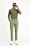7 Drop Super Slim Fit Extra Slim Fit Waist Drawstring Seersucker Lycra Classic Fabric Trousers - 2