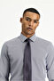 Long Sleeve Slim Fit Slim Fit Classic Print Cotton Easy-Iron Shirt - 3
