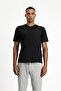 V-Neck Slim Fit Slim Fit Single Jersey Cotton Basic T-Shirt - 3