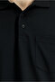 Regular Fit Cotton Embroidered Pocket Polo Neck T-Shirt - 6