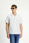 Short Sleeve Regular Fit Cotton Sports Striped Shirt - 3