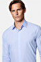 Long Sleeve Slim Fit Classic Italian Striped 100% Cotton Shirt - 4