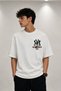 Oversize Ny New York Printed T-Shirt – Baseball Character Large Back Print Graphic T-Shirt