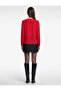 Regular Fit V-Neck Long Sleeve Flounce Shirt - 3