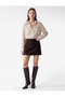 Viscose Long Sleeve Classic Collar Buttoned Striped Shirt