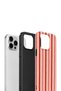 iPhone 13 Pro Vorian Double Layer Case Coral Cream Stripe - 3