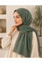 شال إنبا حواف أسطوانية أكوا لون سادة مقاس 85x190 سم - كاكي