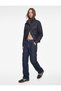 Comfortable Fit Low Waist Cotton Cargo Pocket Jean Trousers - 3
