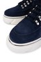 Men's Genuine Leather Navy Blue Suede Sneakers & Sports Shoes - 4