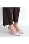 Suden Beige Patent Leather Heeled Shoes - 4