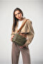 Women's Crossbody Handbag Daily Stylish Use Lightweight Modern Design Green-Camel 18079 - 2