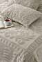 Loselya Series Dowry Bohemian Double Bedspread Set Plush Soft Fabric 220 X 230 cm 1 Bedspread, 50 X 70 cm 2 Pillowcases - 2