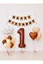 Happy Birthday Kraft Black Retro Balloon Set -1-
