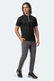 Kenshin Men's Polo Collar Black T-Shirt - 8