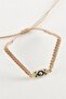 Eye Macrame Braided Bracelet - Brown - 2