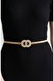 Women's Gold Imported Springy Flexible Belt Suitable for All Sizes Waist Belt Springy Belt Dress Belt Coat Belt - 2