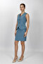 V-Neck Decorated Buttoned Vest Suit 1530502-Deniz - 1530502 - 2