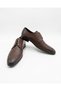 Italian Style Internal and External Natural Leather Patterned Lace-Up Men's Shoes Brown T15254-03 - 4