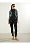 Pack of 2 - Geo Print Side Panels Wrap Around Tunic and Leggings With Side Loop Burkini Set - 7
