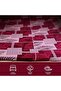 Boho Print King Size Bedsheet 108x108 Inches - Ultra Soft 100% Cotton Bedding Set - Wrinkle Resistant Deep Pocket Sheet with Matching Pillow Covers - Maroon Tropical Leaf - 4