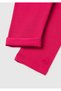 Girl's long leggings with dark pink logo - 3