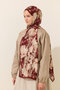 Noa Rami Shawl - Burgundy - 2