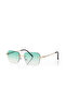 Women's Sunglasses with Uv400 Protection Green Gold Black Silver Color Plg-2124C3 - 4