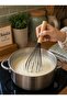 28 cm Wooden Handle Silicone Whisk – Heat Resistant, Non-Scratch Kitchen Whisk